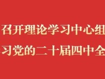 团省委召开理论学习中心组学习会专题学习党的二十届四中全会精神