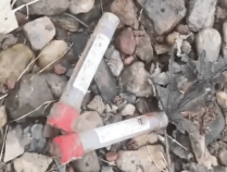 株洲排水口现多根病毒采样试管,当地称已封存!无破损无病毒